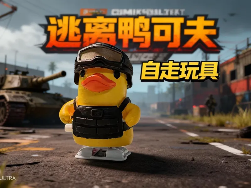 发条自走逃离鸭可夫玩具
