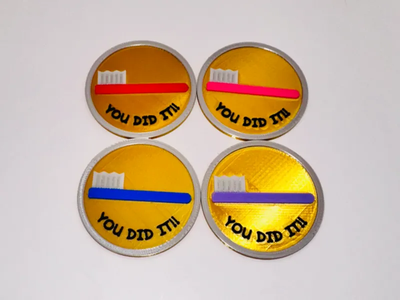Toddler Reward Coin Tooth Brushing Coin