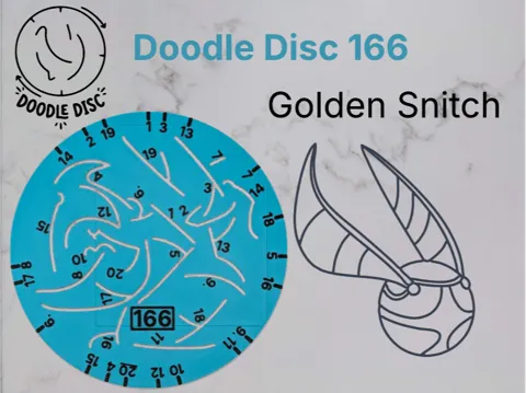Soporte: Doodle Disc 166 Golden Snitch — referencia de MakerWorld