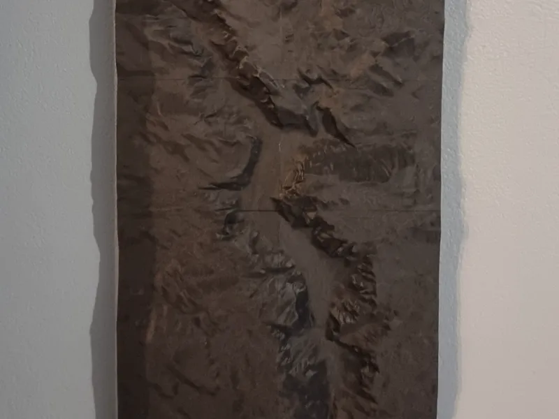 Yosemite Valley 3D Topographic Map Wall-Art