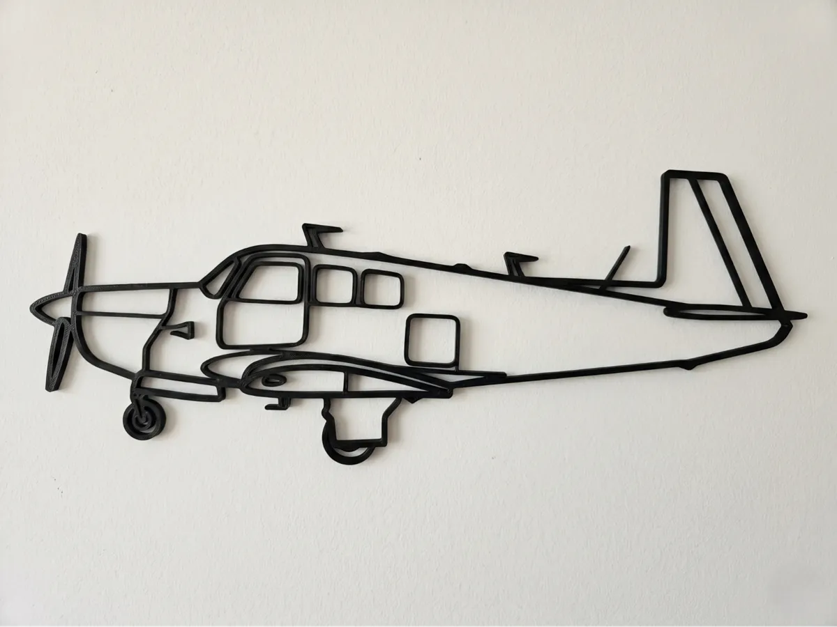 Décoration murale avion Mooney M20