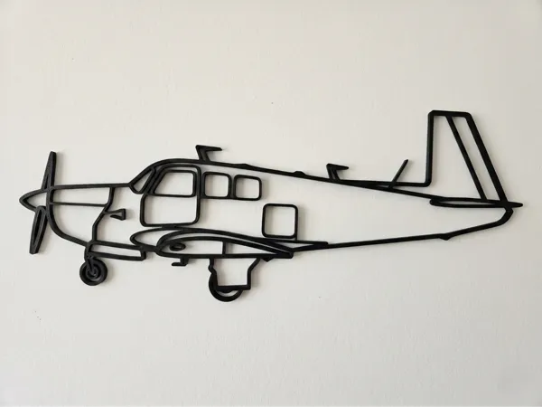 Décoration murale avion Mooney M20