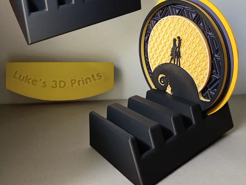 lukes 3d prints art disc holder display