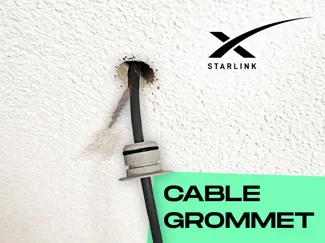 Starlink cable wall grommet