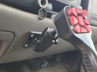 Boss plow controller mount