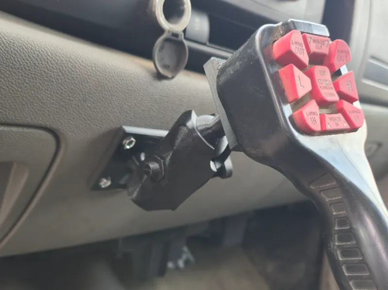 Boss plow controller mount