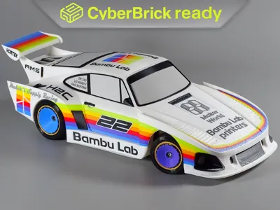 RC 1/12 Bambu Lab Racer Porsche 935 (GT-RC) - Free 3D Print Model