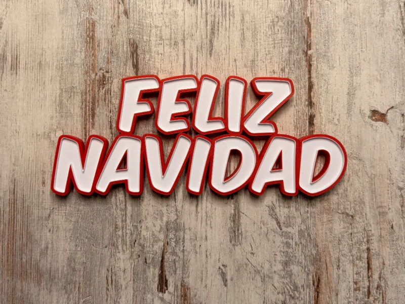 Feliz Navidad - LED Lampe - Namenlampe-Weihnachten