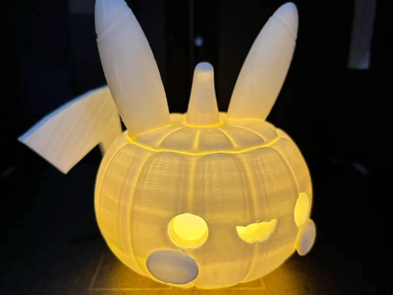 Pokemon Halloween Pumpkins-Pikachu