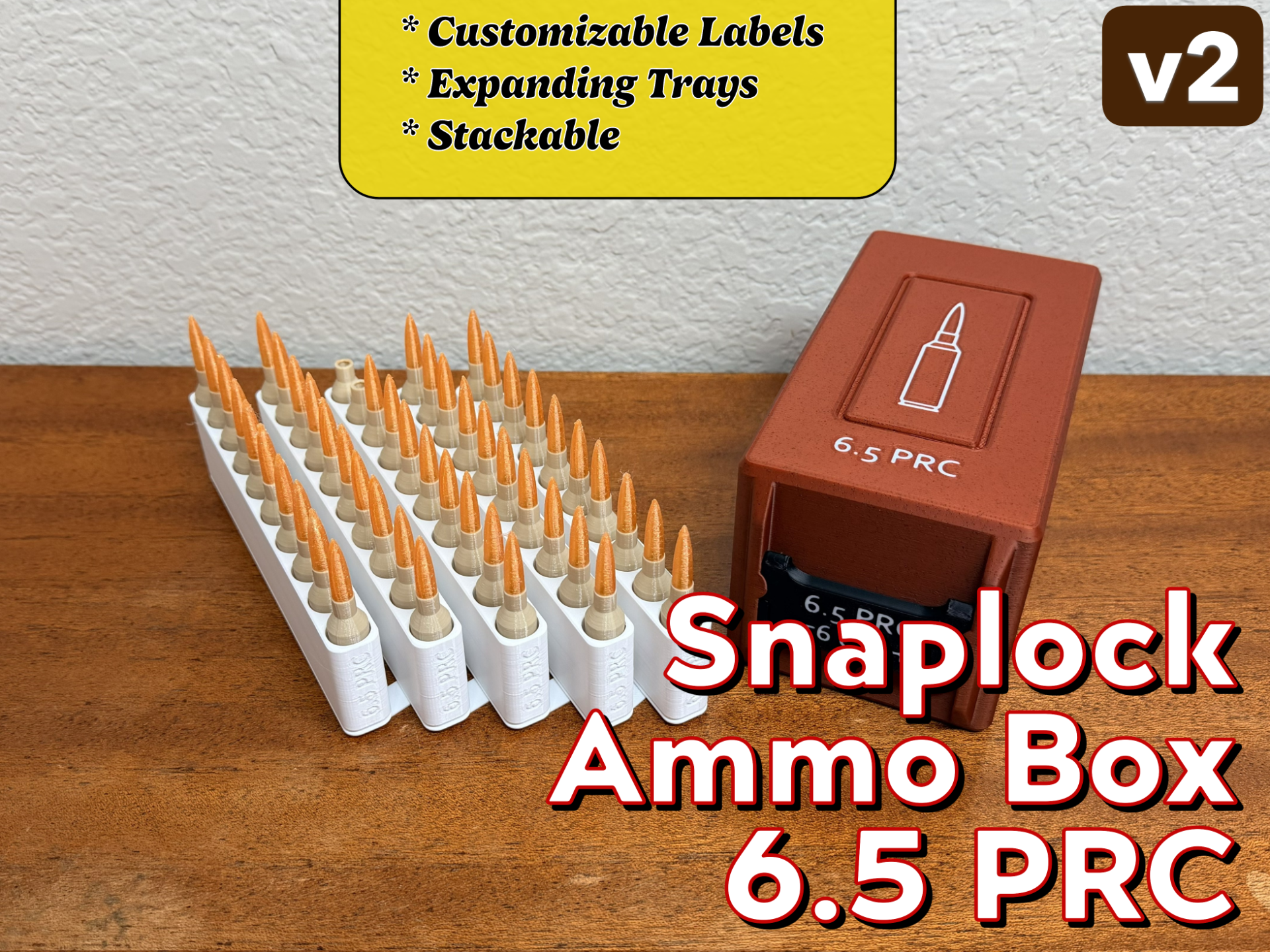 Snaplock 6.5 PRC Ammo Box + Expanding Tray