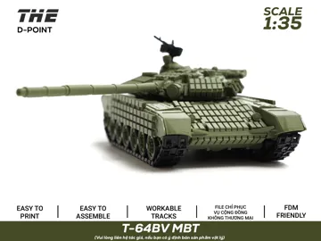 Soporte: T-64BV Ukrainian MBT |1:35 Scale | Workable Tracks — vista de referencia 4