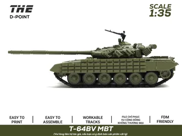 Soporte: T-64BV Ukrainian MBT |1:35 Scale | Workable Tracks — vista de referencia 3