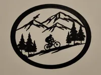 Décoration murale cycliste VTT — photo 1