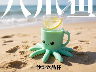 Octopus | Beach Drink Holder (Anti-tip, Anti-sand)
