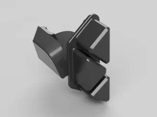 Simple H2D AMS Flipper Stock Spool Adapter