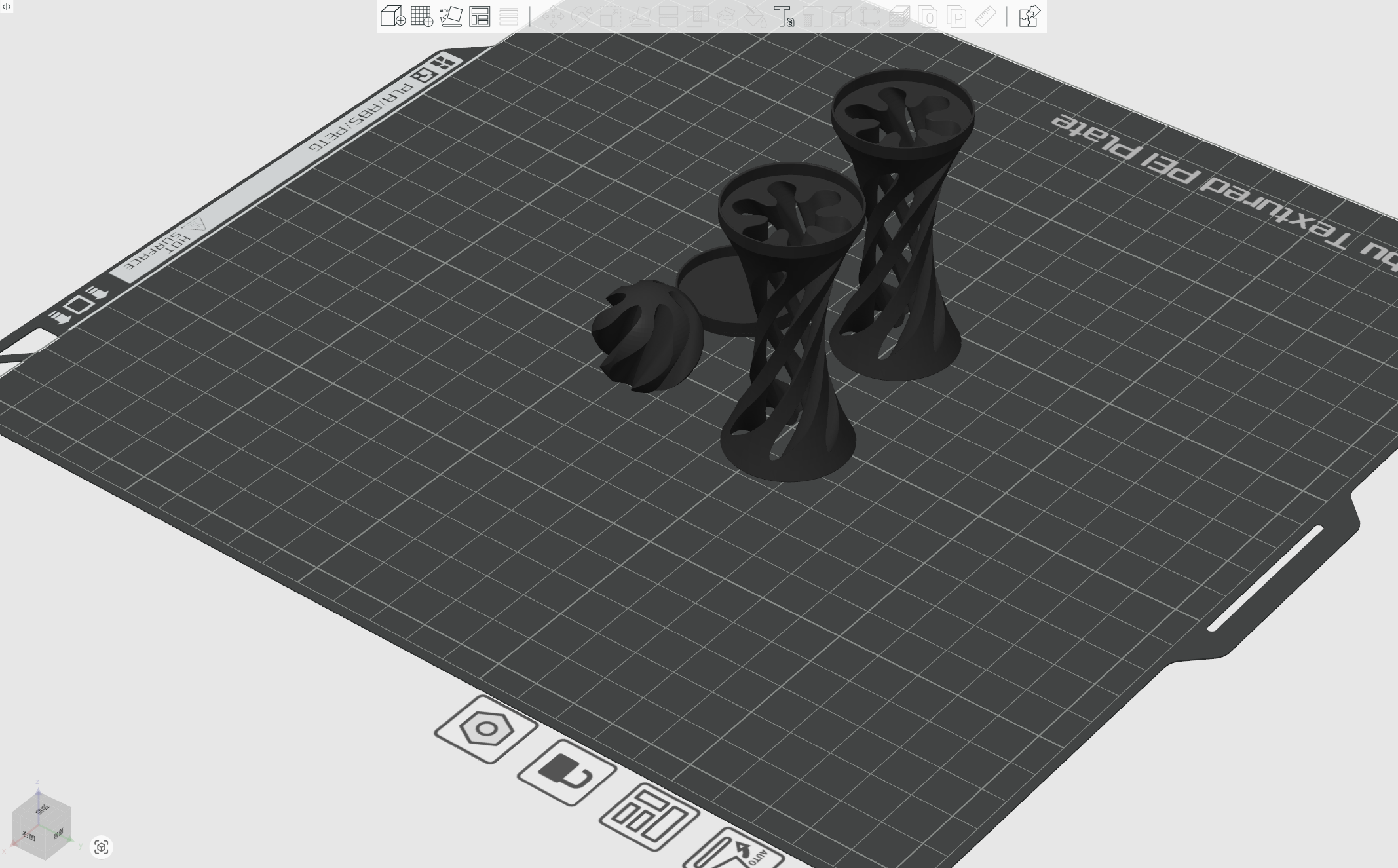 Miniatura 2 do modelo 3D 弹射漩涡球玩具