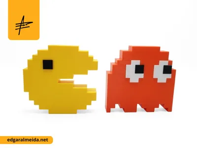 Pacman & Ghost (No AMS, Details on both sides)