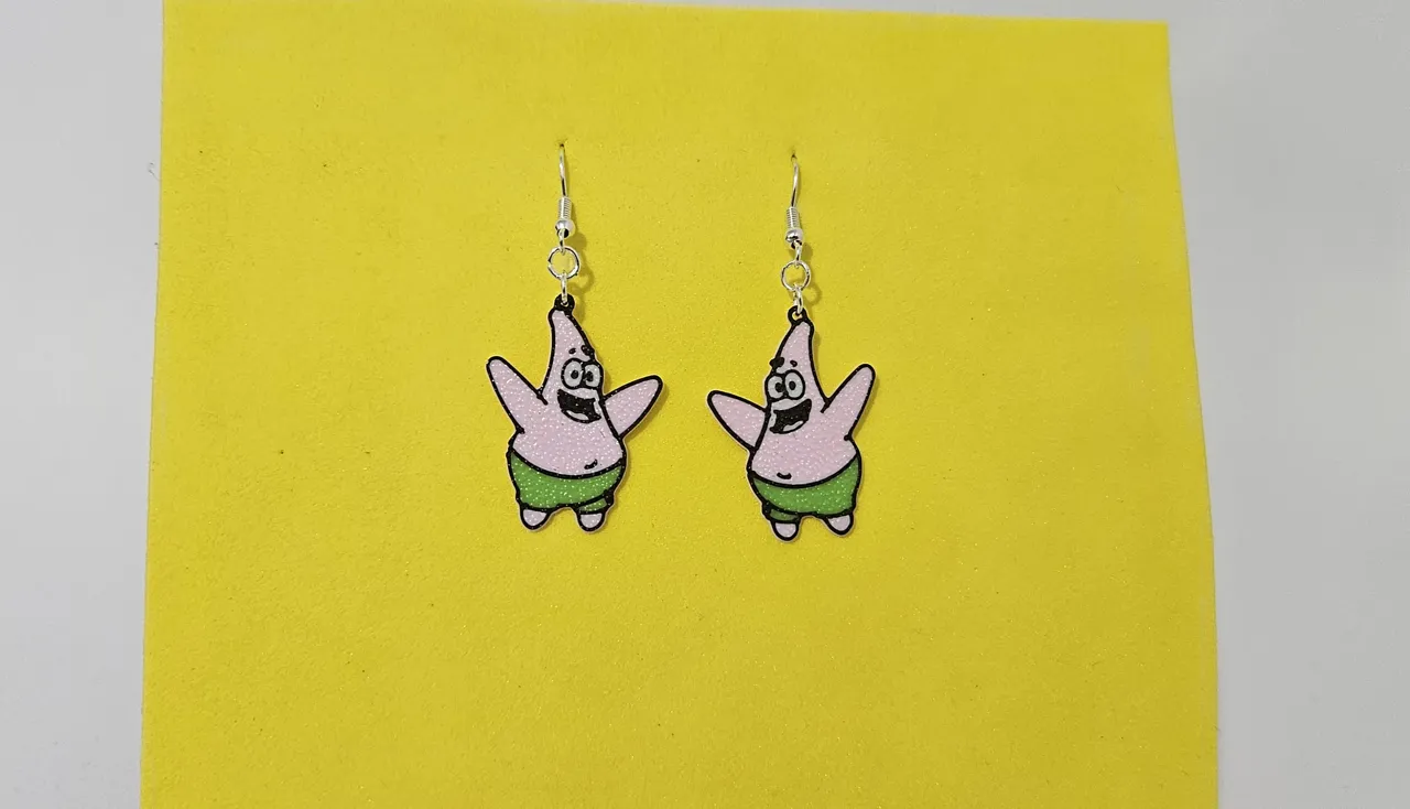 Patrick Star Earrings - SpongeBob Jewelry view 2
