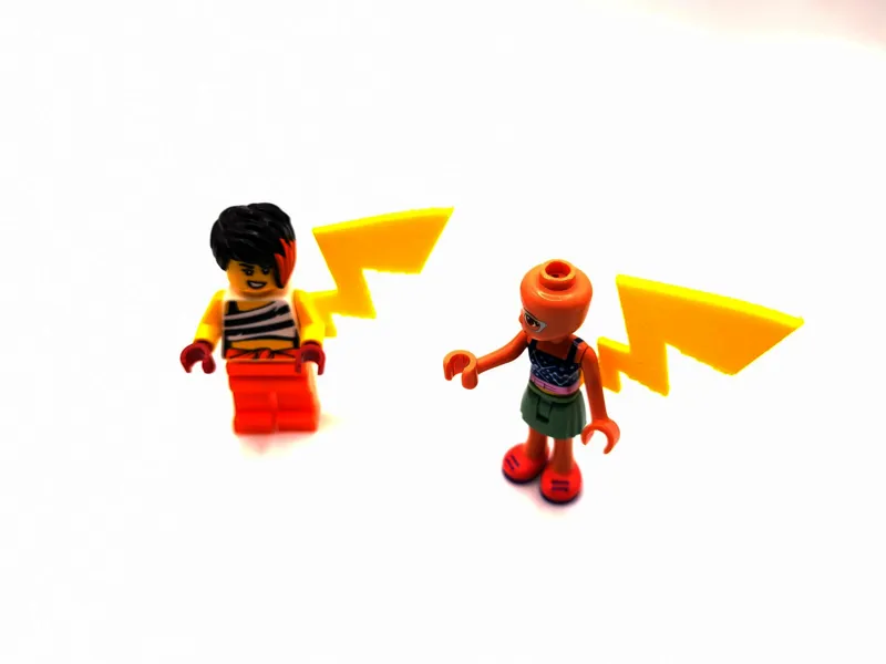 Pikachu-Inspired Tail for LEGO