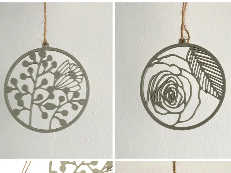 Minimalist Spring  Ornaments (Set of 6)