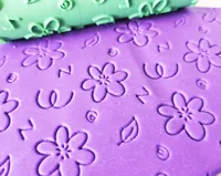 Rouleau texture motif fleurs — photo 3