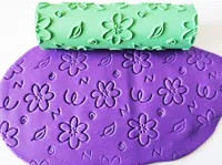 Rouleau texture motif fleurs — photo 1