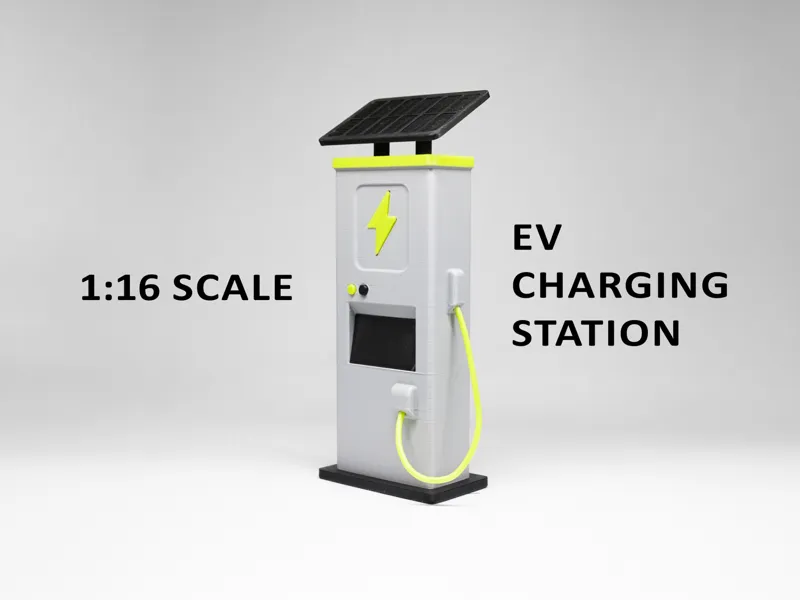 EV Charging Station for Cyberbrick Scenes