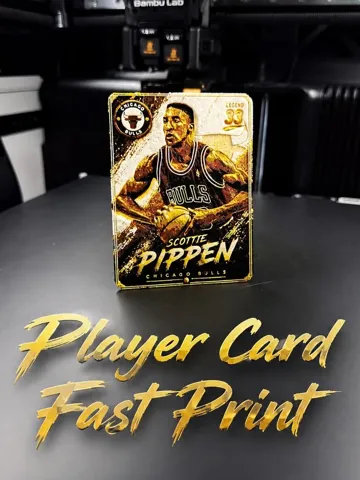 Modelo para impresión 3D: Scottie Pippen Legend Card — vista de referencia 2