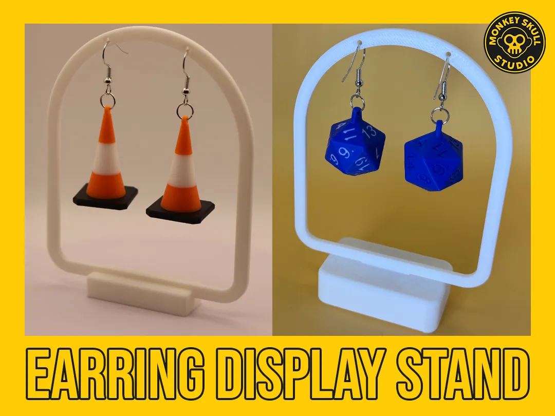 Earring Display Stand - Shallow & Large Base view 2