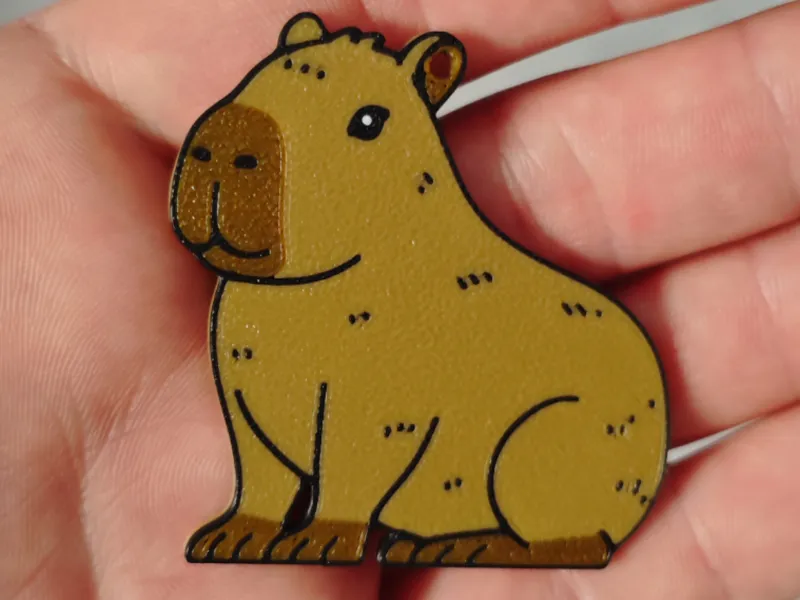 Capybara Keychain - 4 coloros