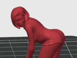 Lady Bending Over