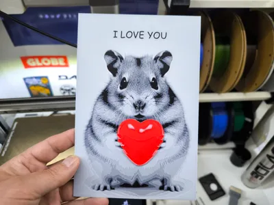 Hamster In Love Hueforge (no ams)