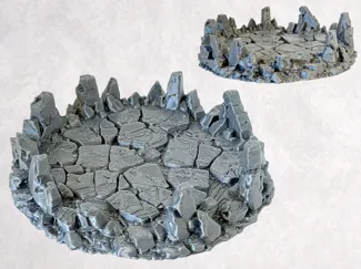 Base Platform Stand Round Craggy