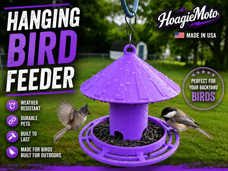 Large Twist-Lock Bird Feeder 220mm Hanging Feeder