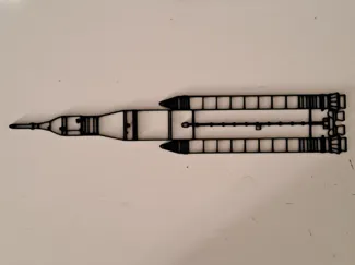 SLS rocket outline