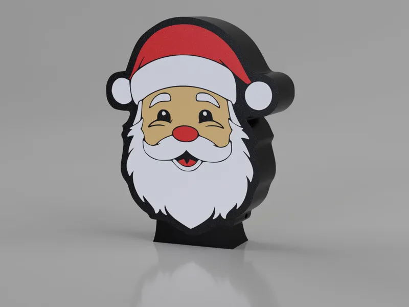 Santa Claus face lightbox