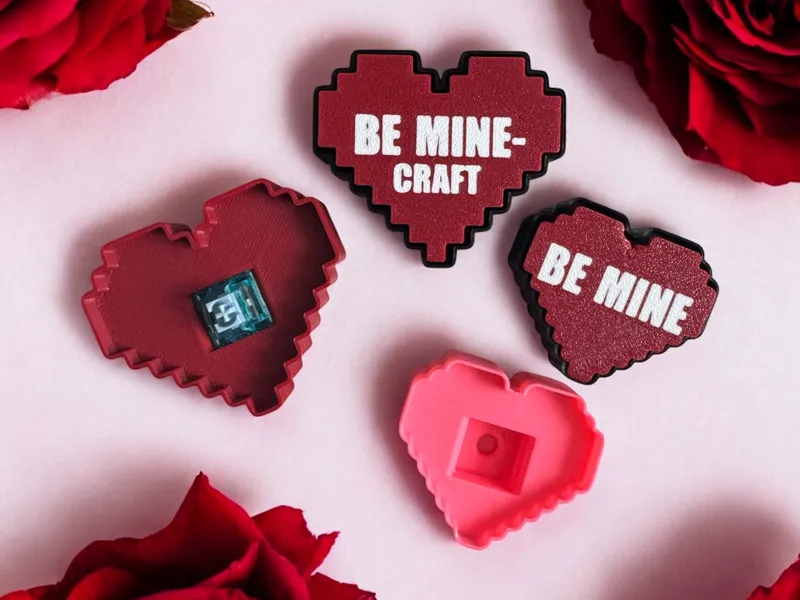 Be Mine Clicker Fidgets..Customizable text