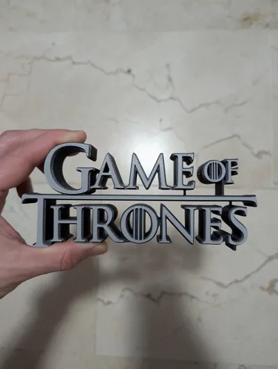تصميم خاص لزينة زخرفية لشعار لعبة العروش من هيفن وورد