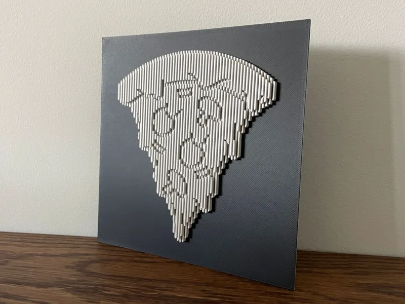 Pizza Layered Sculpture - 15x15 cm 50gr 1.5h print