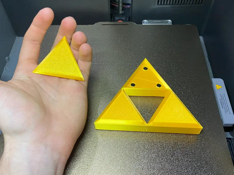 Triforce With Removable, Magnetic Shards