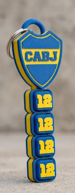 Llavero: Boca Juniors Fidget Toy Clicker Keychain Futbolero — vista de referencia 3