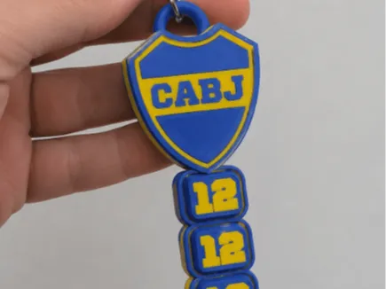 Llavero: Boca Juniors Fidget Toy Clicker Keychain Futbolero — referencia de MakerWorld