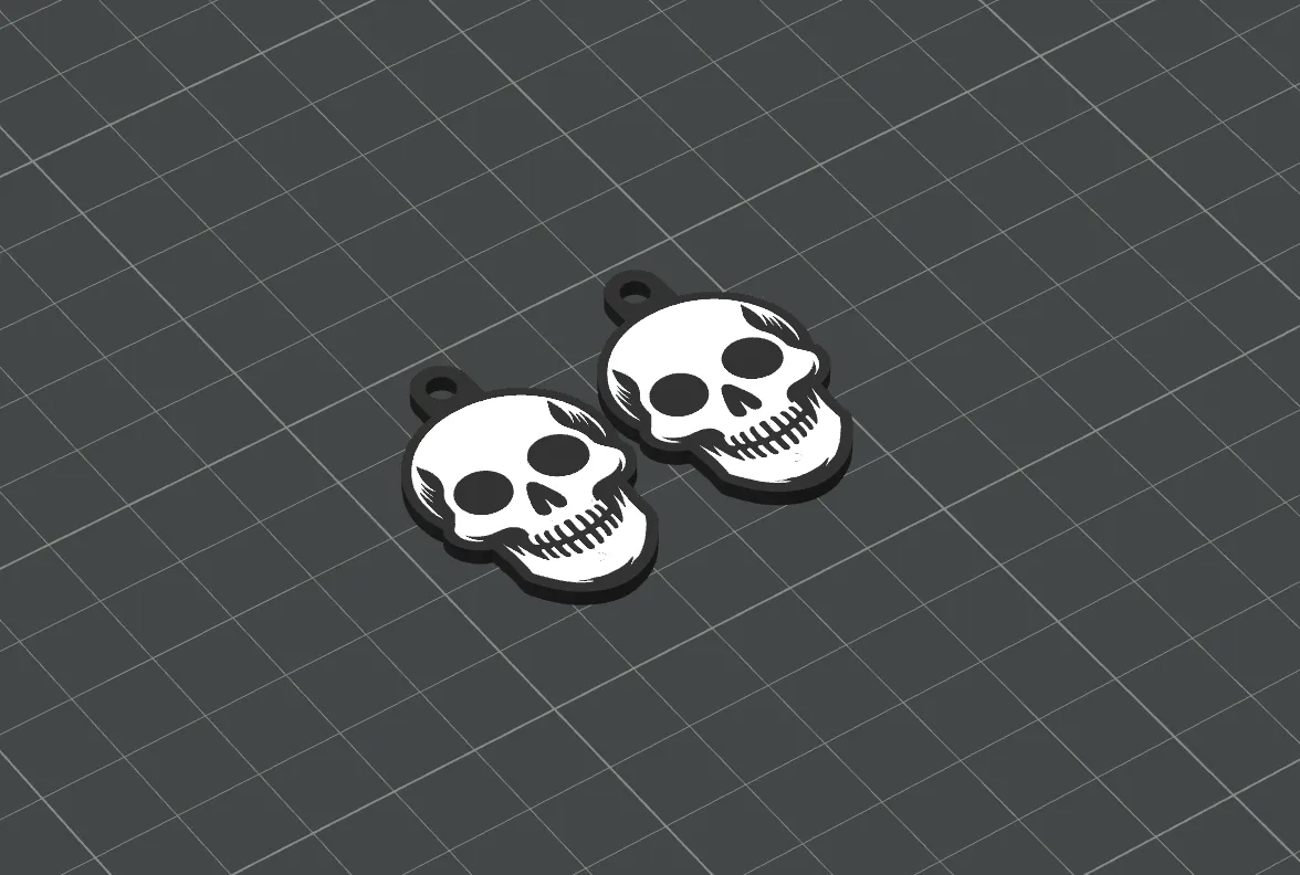 Skull Earrings view 4