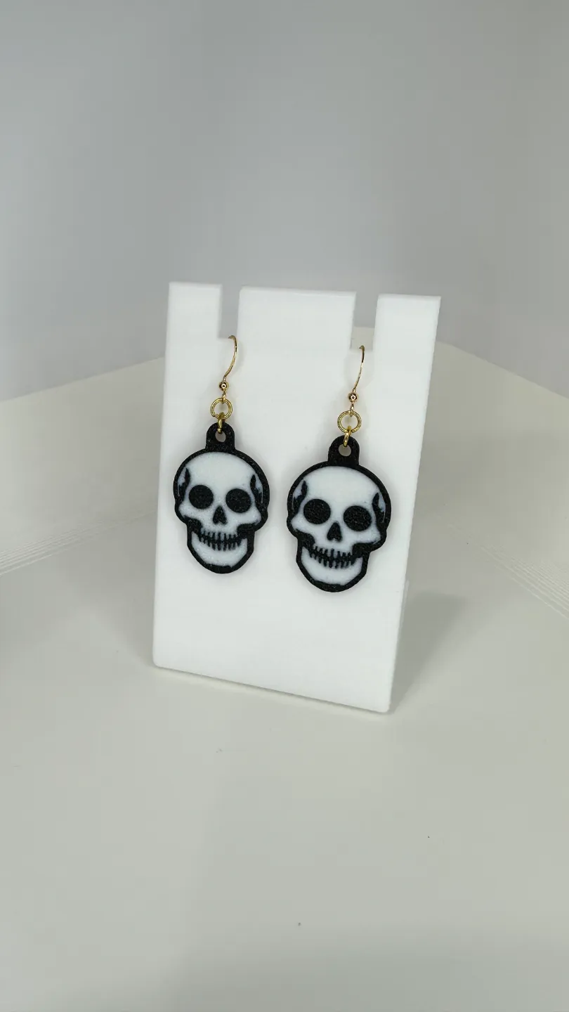Skull Earrings view 3