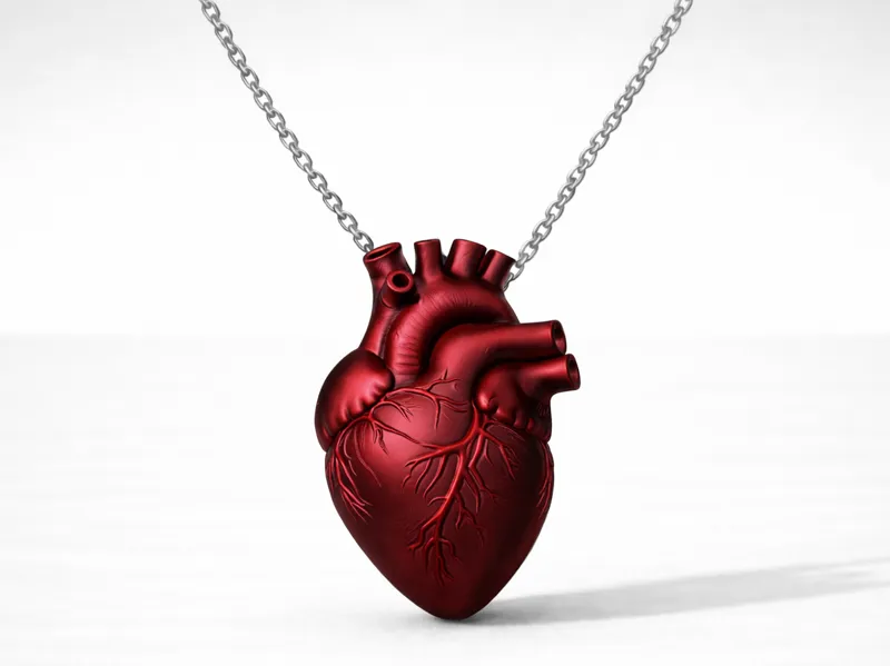 Anatomical Heart Necklace