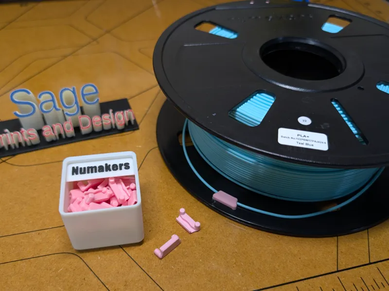Numakers Spool Filament clip w/Gridfinity Storage