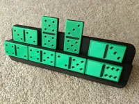 Jeu de dominos avec support — photo 1