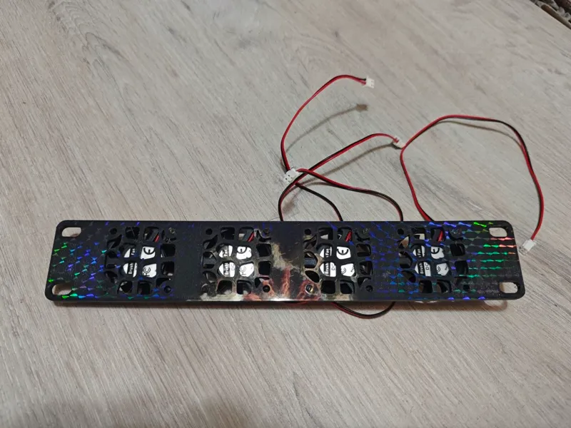 4 Fan holder rack homelab 10 inches 1U