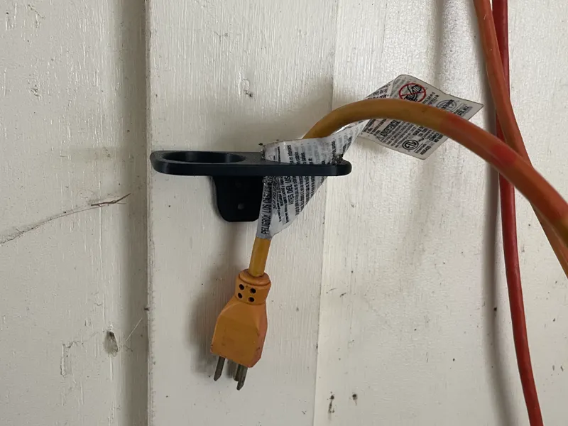 Outdoor Extension Cord Holder 