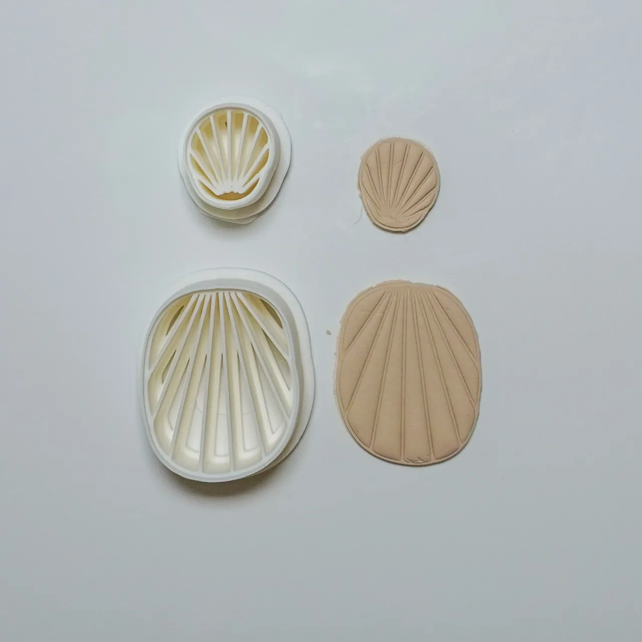 Abstract Geometric Polymer Clay Cutter Earrings view 2